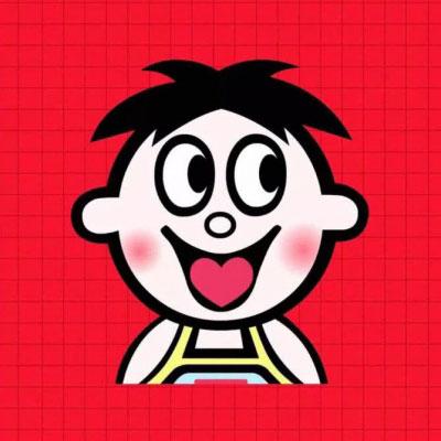 红色背景头像