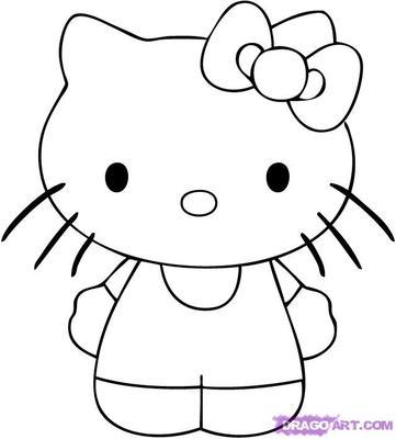 简笔画凯特搭配颜色