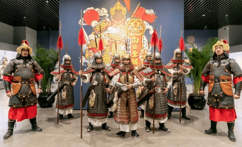 剧照 △《衣尚中国》中关于唐代绢甲的介绍 "向日金鳞·唐代甲胄艺术