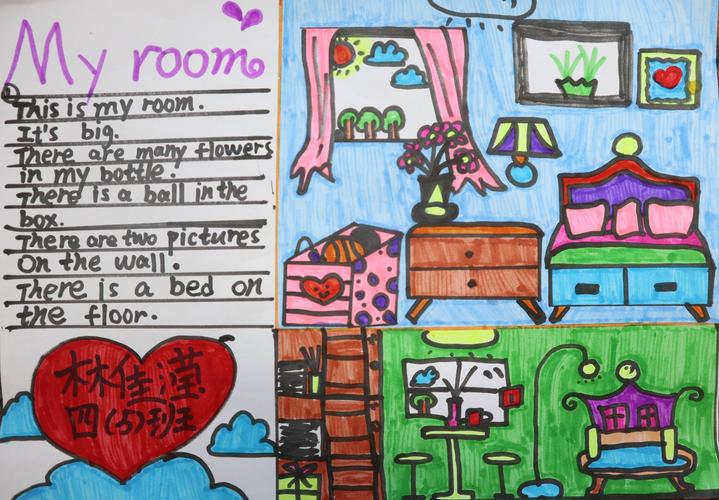 with english"慧说慧画"英语活动周 ----四年级手抄报比赛