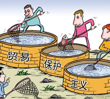 贸易摩擦简笔画