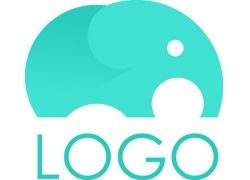 蓝色大象标志矢量图片(图片id:1153220)_-logo设计-标志图标-矢量素材