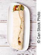 bread, pitta, 色拉, kebab, doner
