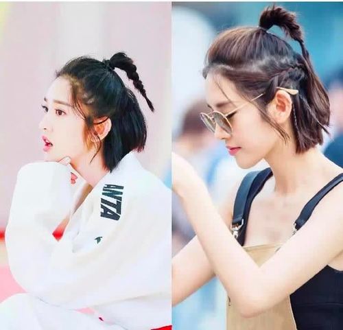 谁说短发不好看?编发可俏皮可复古,麻花辫减龄,鱼骨辫