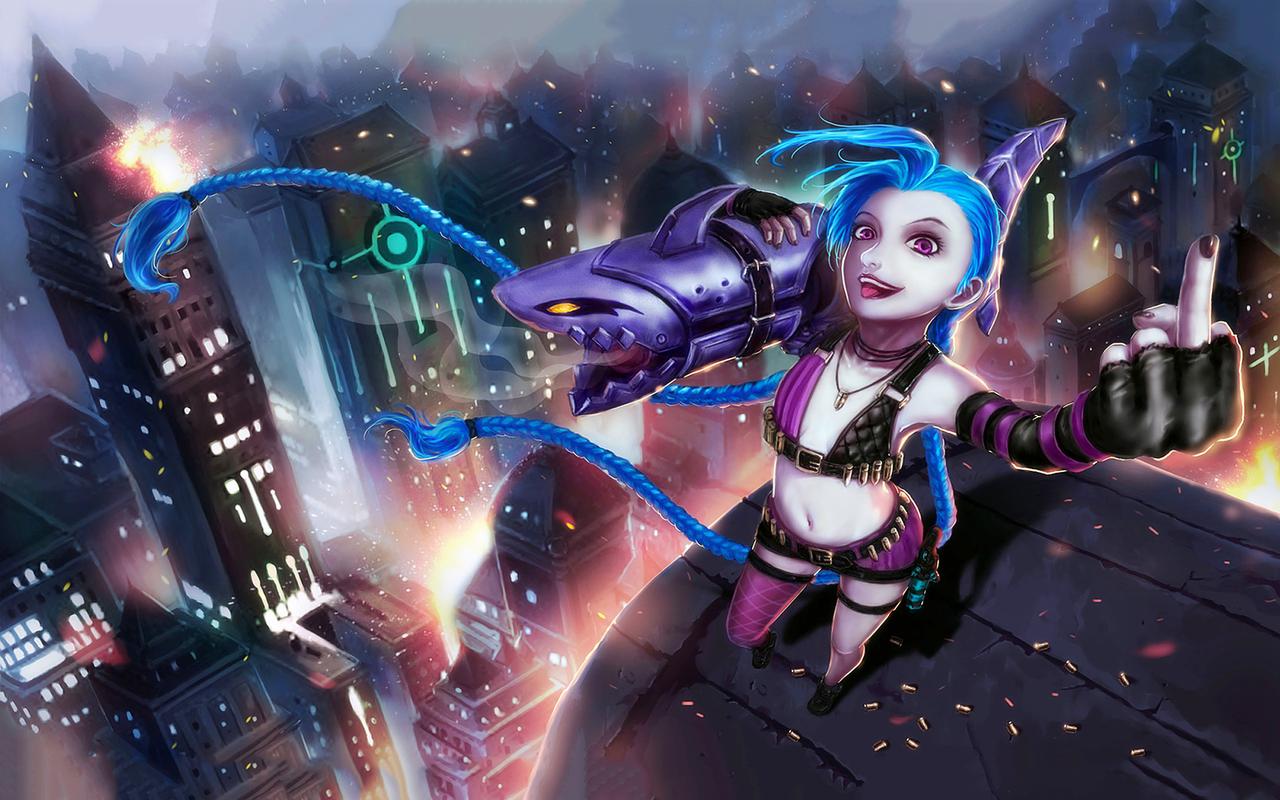 lol英雄联盟暴走萝莉金克丝壁纸高清下载