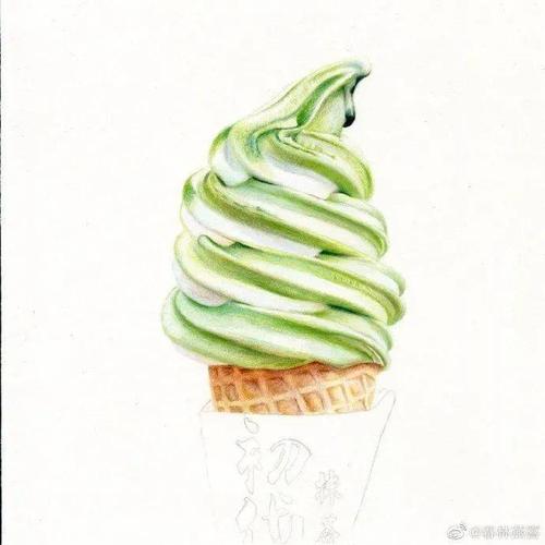 彩铅| 夏天和抹茶味的冰激凌很配呀