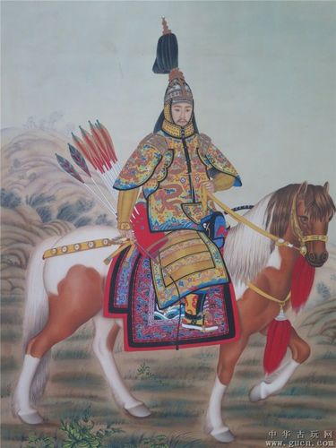 郎世宁皇帝像作品