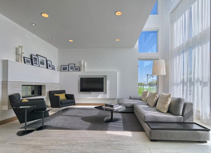 时尚现代简约装修效果图别墅客厅设计