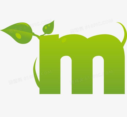 春季艺术字母m