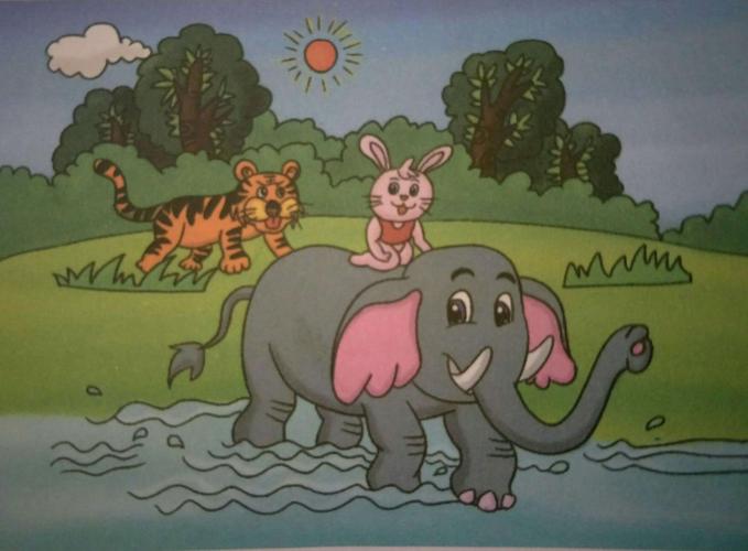 快乐作文二年级《虎口脱险》