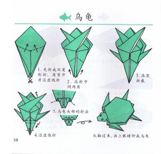 折纸艺术是用一张完整的纸用折叠的方法而成就的各种人物,动物或草木