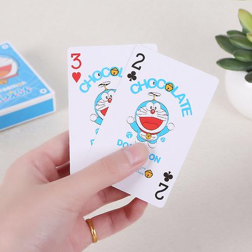 厂家扑克牌定做批发 多啦a梦卡通趣味扑克牌 桌牌游戏纸牌可定做