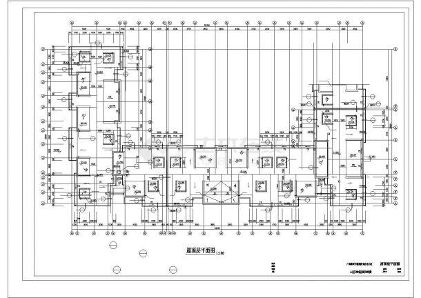 芜湖市橙光小区6层砖混结构u型住宅楼全套平面设计cad