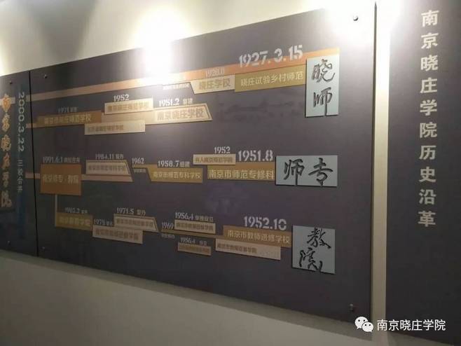 晓庄学院的校训校风亦是南京晓庄学院校史馆的开篇之语一张张斑驳的