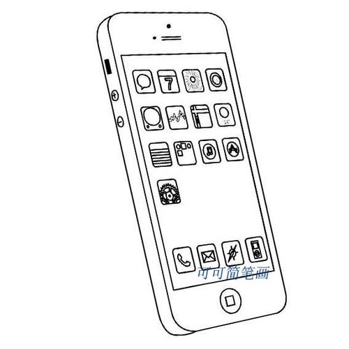 如何画手机的简笔画