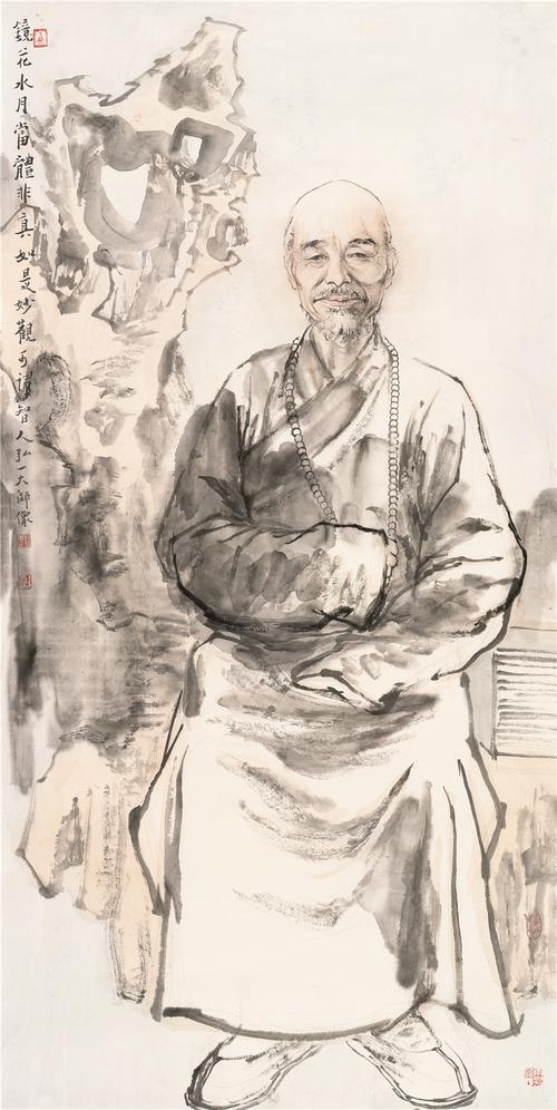 《白石山翁》180×90cm 2013年