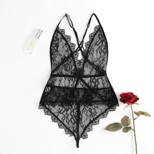 sexy laced lace romper