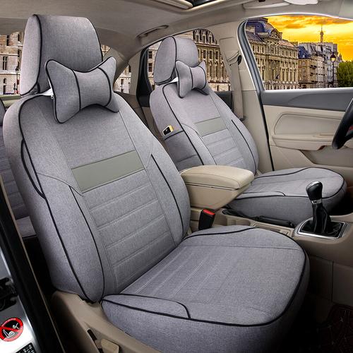 汽车座套全包围四季通用坐套亚麻布艺座椅套子新款朗逸英朗雅阁卡罗拉