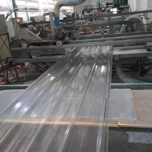 沃邦阳光板透明屋顶 frp玻璃纤维透明瓦片 840型采光瓦阻燃定制