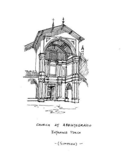 西方标志建筑简笔画