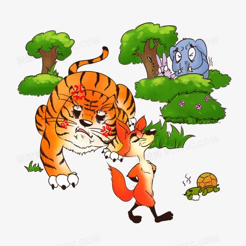 图精灵 免抠元素 卡通手绘 > 中国古代成语之狐假虎威