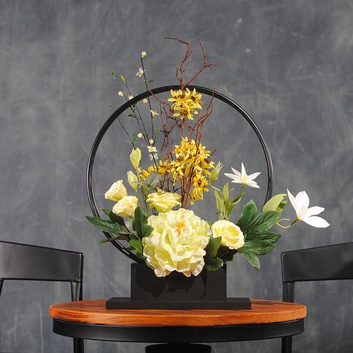 [花弄影千帆羽花艺] 千帆羽新中式花艺仿真花餐桌摆设禅意装饰花绢花