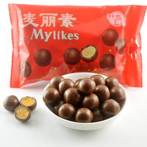 梁丰麦丽素巧克力25g*24包儿时的味道儿童零食品批发(代可可脂)