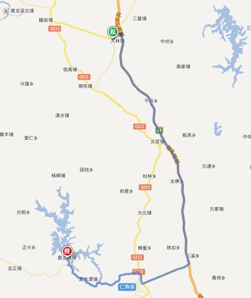 2,起点和终点地图