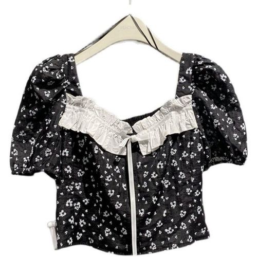 ONEBIRDPEACE女装,onebirdpeace one bird peace女装2021新品植绒印花短上衣国