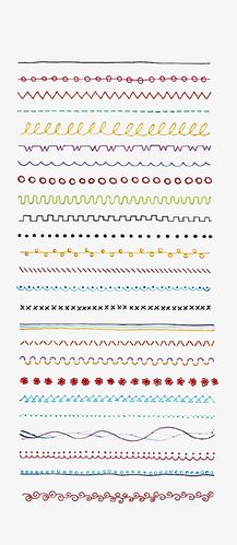 几何手绘,彩色,花纹线条,分割线,间隔线条,手绘,间隔花纹