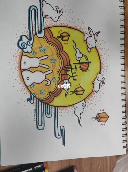 中秋节手绘_手绘_中秋节去哪玩_马克笔_文化_绘画