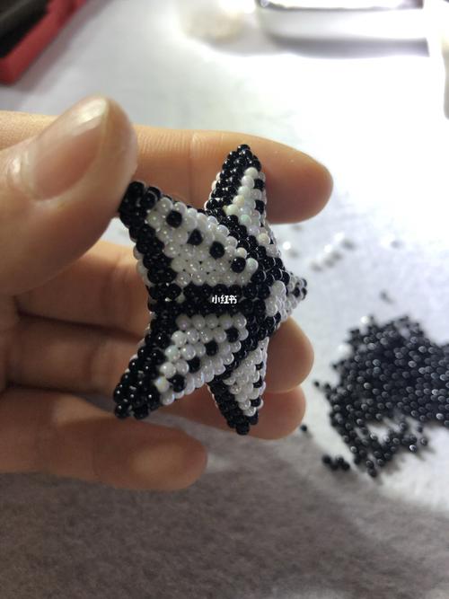 串珠---五角星_串珠_兴趣爱好_手工