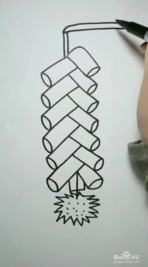 爆竹怎么画简单又好看