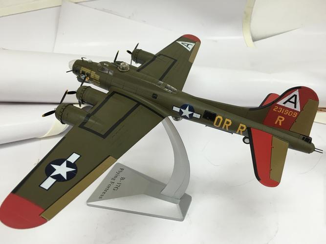 af1 1/72 美国 b-17g 空中堡垒 轰炸机 b17 合金成品模型 现货~!