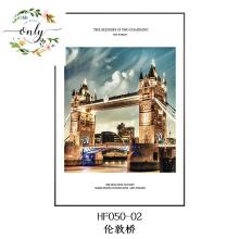 风景画客厅装饰画城市建筑沙发背景挂画墙面壁画现代w hf050-02伦敦桥