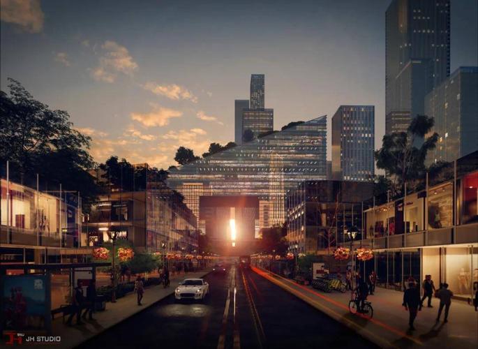 猛男心动lumion这招黄昏城市渲染让我原地起飞