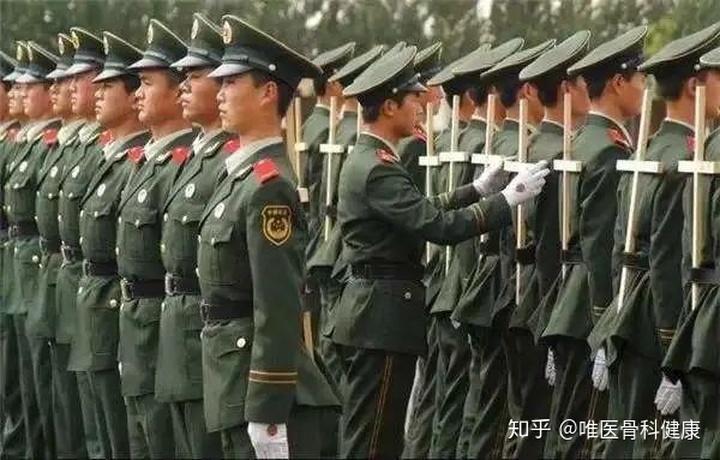 你看军人立正姿势是不是英姿飒爽?