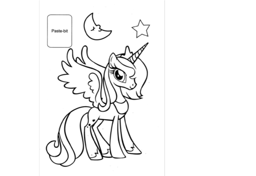 小马宝莉公主简笔画