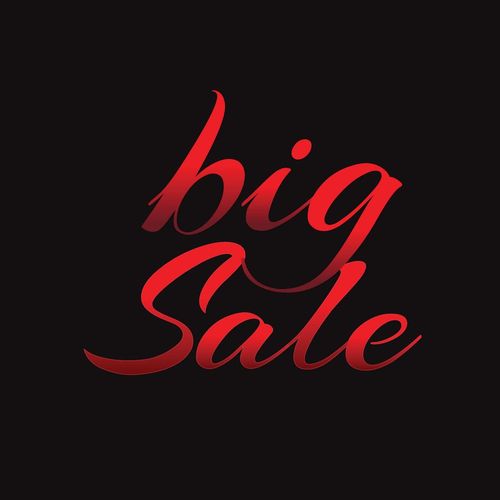 黑色星期五红色字体设计