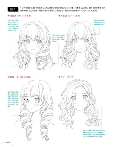 【绘画教程】各种头发线稿临摹素材