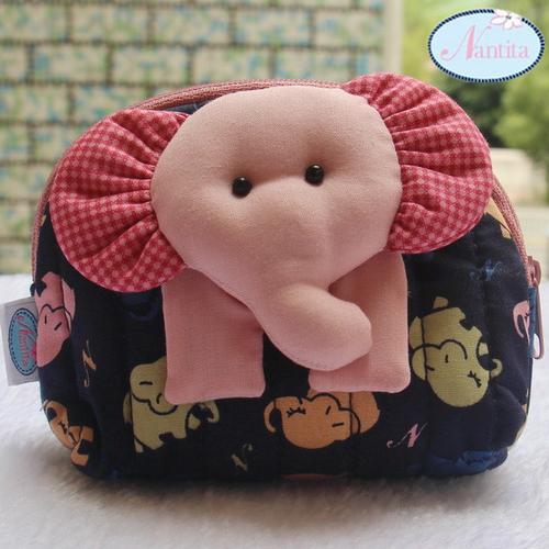 超可爱 小象形状 零钱包 正品泰国nantita曼谷包代购