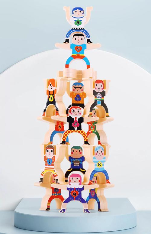 大力士叠叠高堆塔积木玩具叠叠乐儿童益智平衡叠罗汉专注力训练器