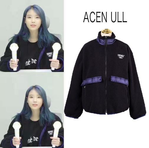 iu世勋边伯贤同款韩国秋冬新款立领羊羔绒夹棉毛绒拼色口袋短外套