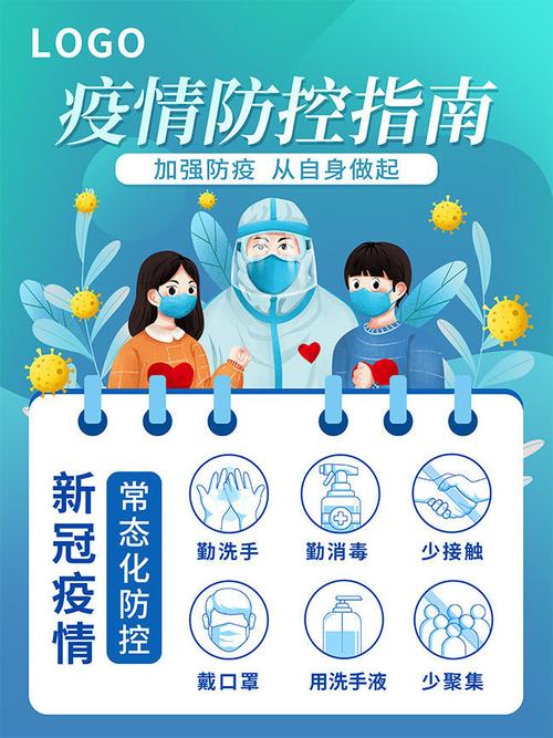 疫情防控指南海报-psd素材-百图汇设计素材