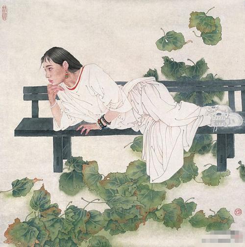 王根生工笔人物画欣赏 - 李梨 - 李梨