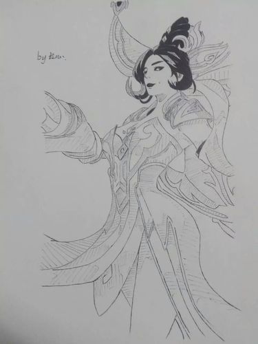 王者荣耀武则天手绘