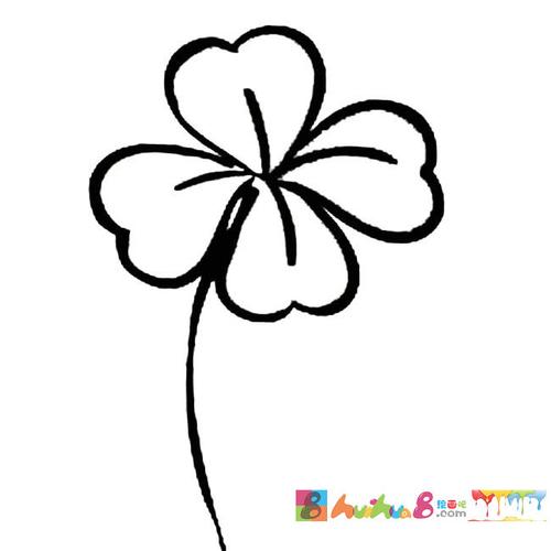 四叶草简笔画图片大全