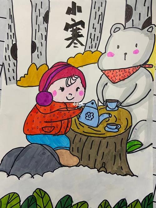 二十四节气儿童画_儿童画_文化_绘画