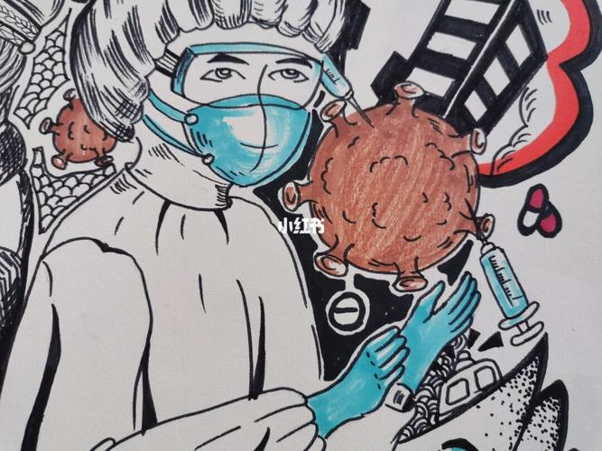 主题画(线描)_线描_冬天去哪玩_线稿_艺术_疫情防控主题画_文化_绘画