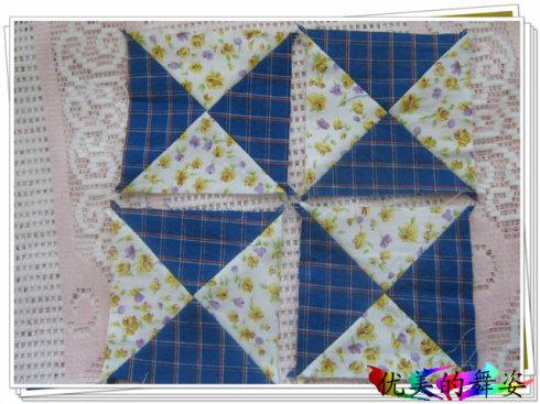 拼布教程:1/2方块制作与1/4方块制作技巧